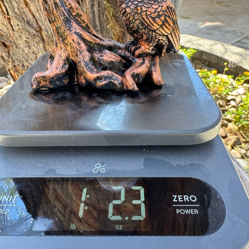 Crazy Lace Amethyst Agate Sphere on Owl Stand - Picture 6 of 6